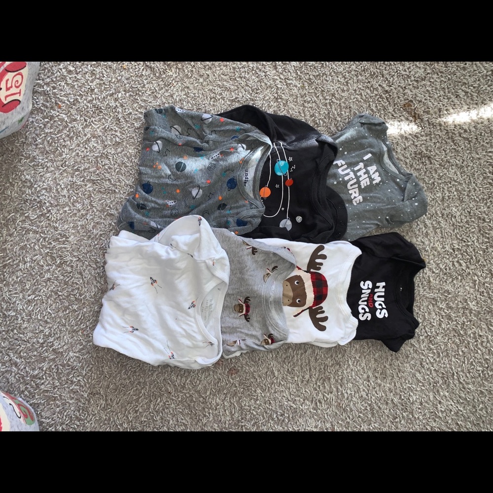 Carter’s Long sleeve baby boy shirt holiday bundle